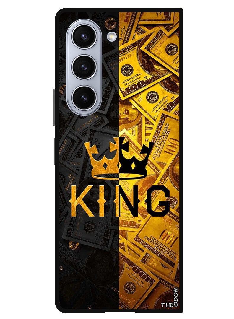 Theodor Protective Case Anti Scratch Shock Proof Bumper Cover For Samsung Galaxy Z Fold 6 King Gold - Image 1