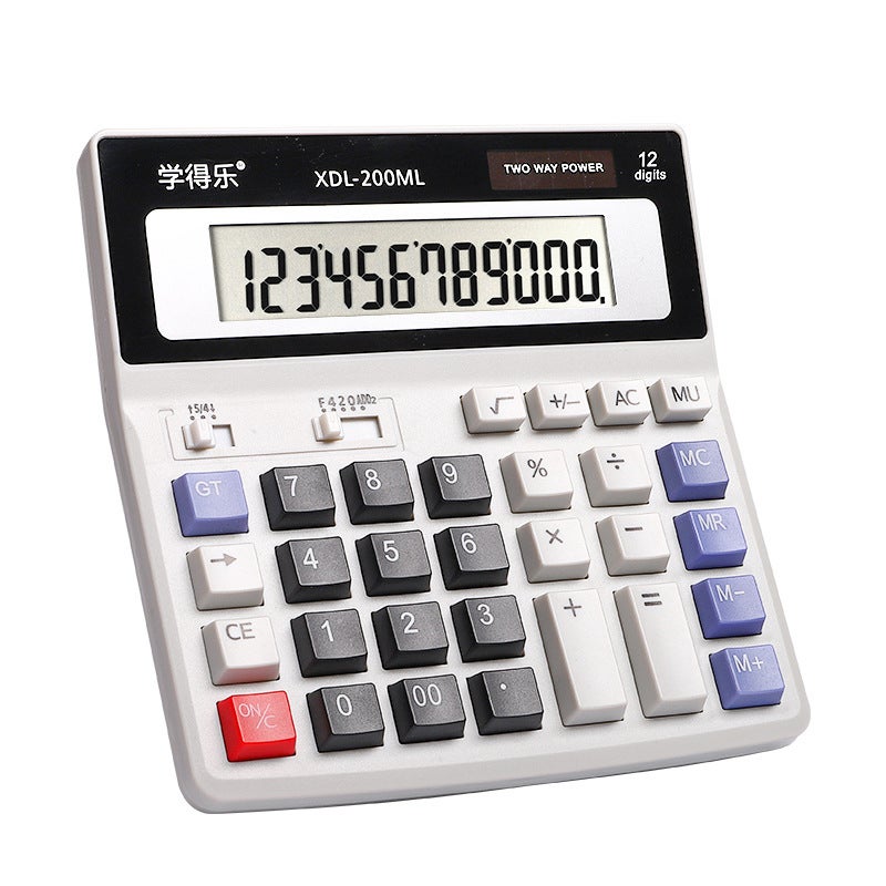Large Screen Dual Power Financial Calculator with Voice Function - Image 1