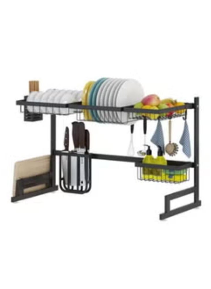Kitchen Organizer Dish Rack Over Sink Cutlery Utensils Washing Cutlery Holder Draining Board Kitchen Storage Dish Drainer Draining Rack - Image 2