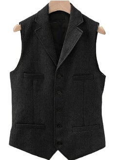 KUYING New Fashionable Herringbone Patterned Suit Vest  - Image 1