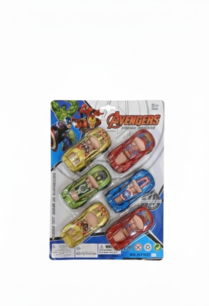 Next Store Mini Superhero Cars Set, Fast Racing, 6 Assorted Metal Vehicles.Superhero Character Toys, Perfect Gift for Boys.Collect it, Play and Have Fun.