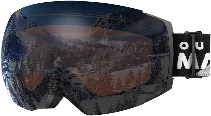 OutdoorMaster Ski Goggles PRO - Frameless, Interchangeable Lens 100% UV400 Protection Snow Goggles for Men & Women - Image 1