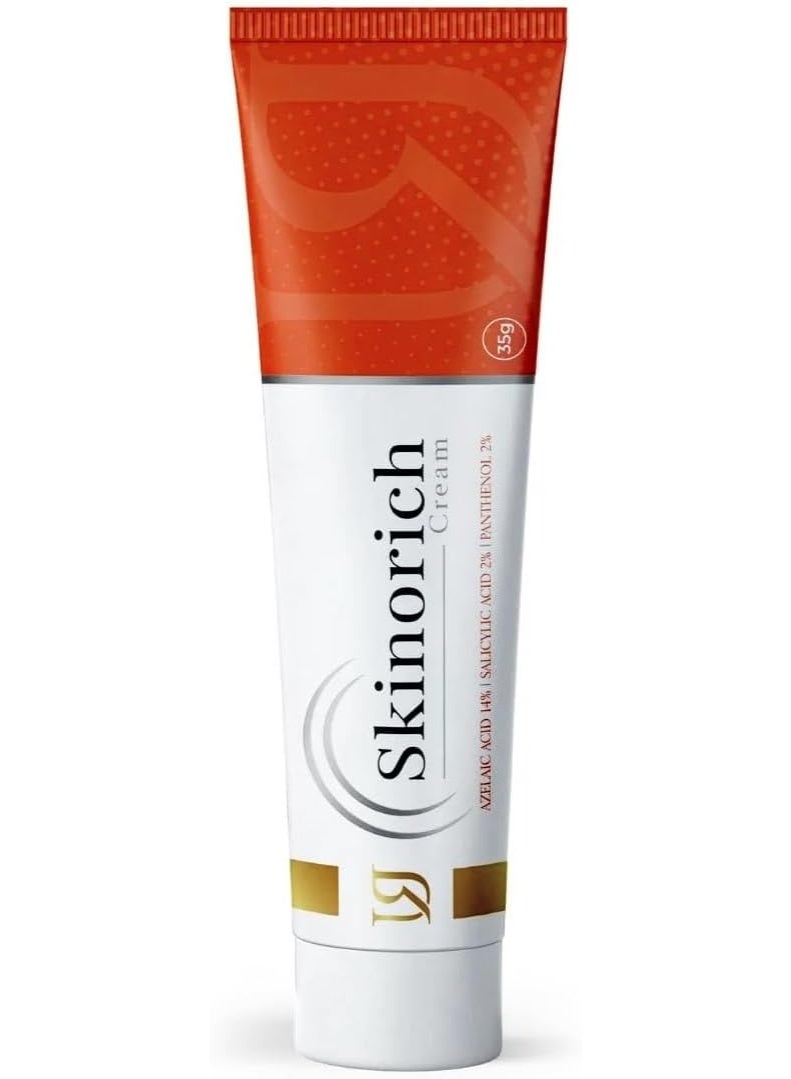 U-RICHI Skinorich Azelaic Cream for Acne, Pigmentation, and Even Skin Tone, with Azelaic Acid and Salicylic Acid, 35g - Image 1