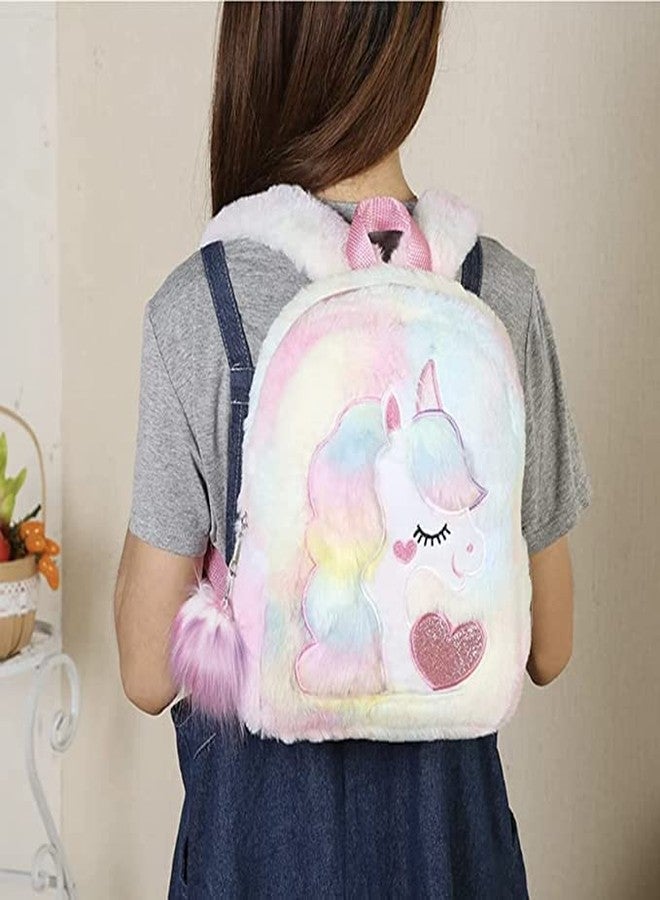 Flywind Cute Unicorn Backpack || Rainbow Backbag || Schoolbags for Girls Kids || School Picnic Kids Cartoon Backpack || Adjustable Shoulder(Multicolour) - Image 3