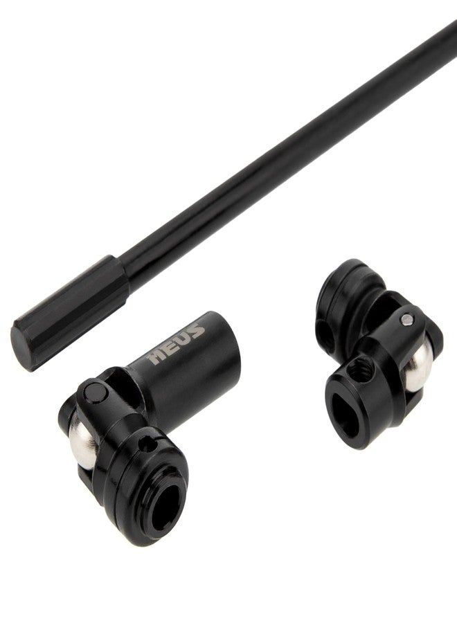 MEUS RACING قطعتان من عمود نقل الحركة SCX10 62-180 مم عمود نقل الحركة قابل للقص حسب الطول لسيارات الزحف التي تعمل بالتحكم عن بعد بمقياس 1/10 Axial SCX10/Tamiya CCO1/Redcat Gen8 إلخ.. - Image 4