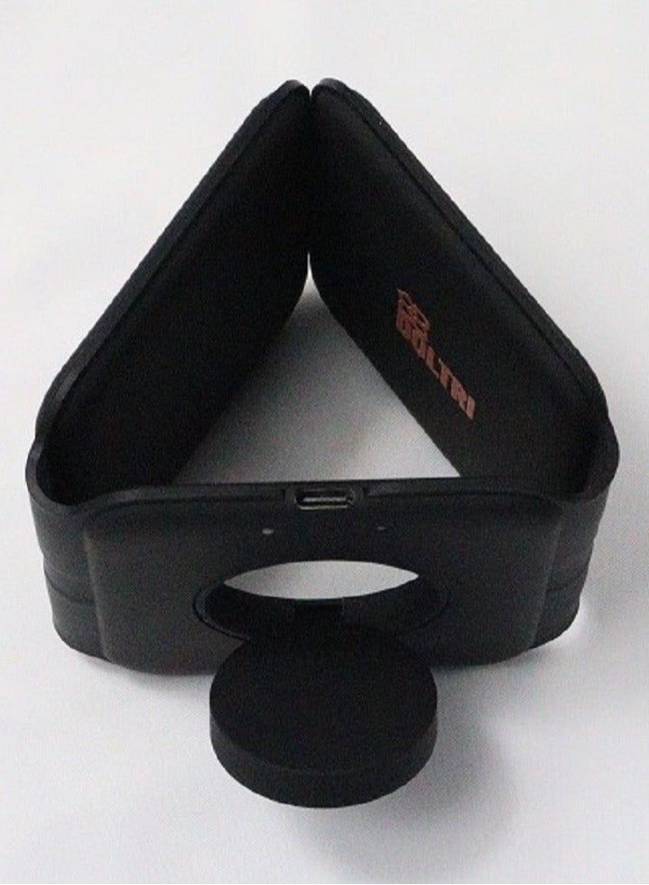 دولتري شاحن لاسلكي مغناطيسي 3 في 1 (أسود) - Image 2