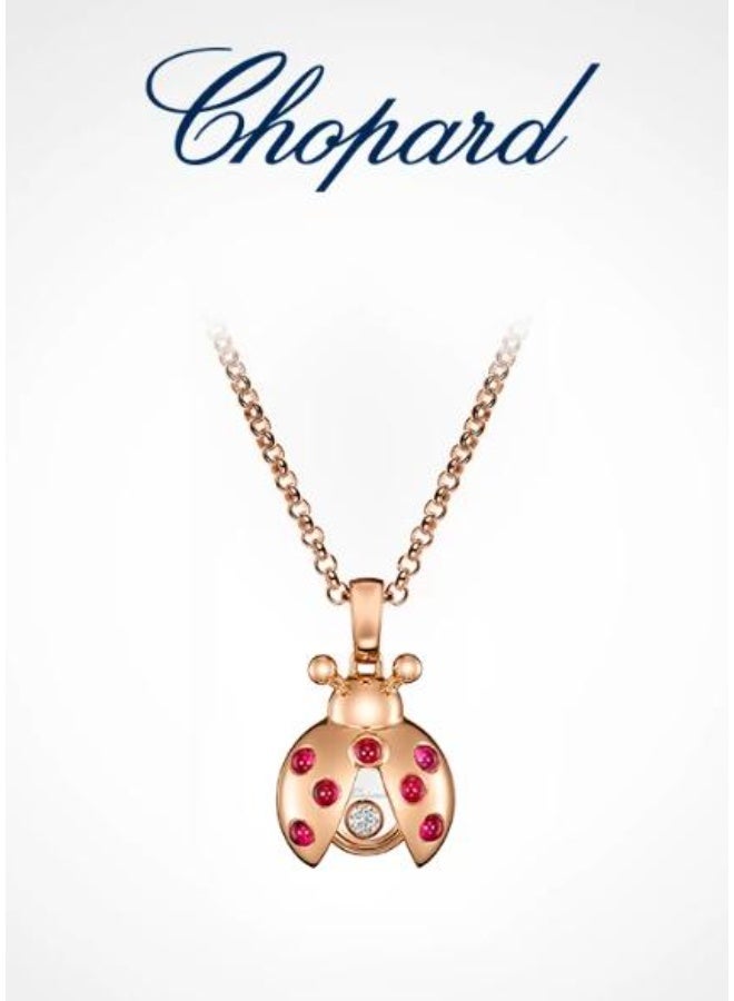 Chopard 18k Gold Happy Diamonds Ladybug Necklace - Image 1