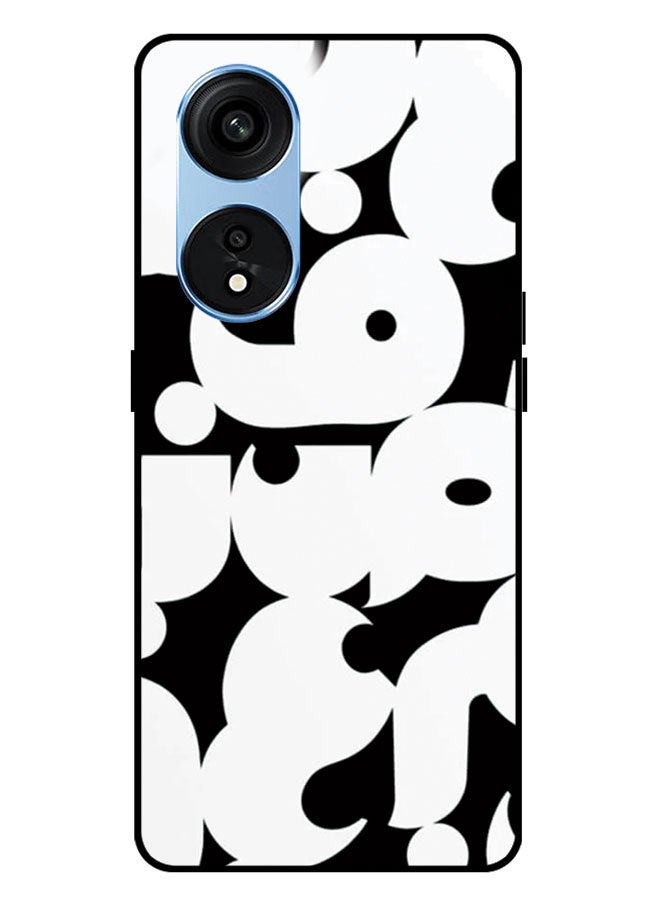 EYE CATCH Printed Protective Case Cover For Oppo A1 PRO -  Arabic Alpahbets - Image 1