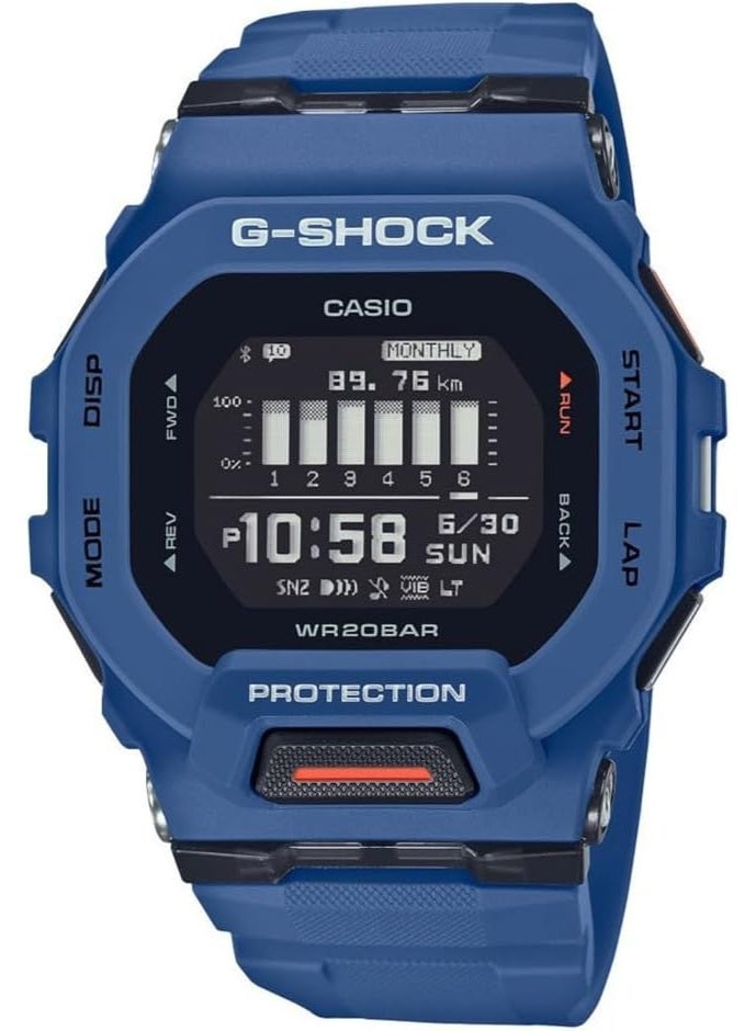 كاسيو ساعة كاسيو الرقمية للرجال بحزام راتينج أزرق - Image 1