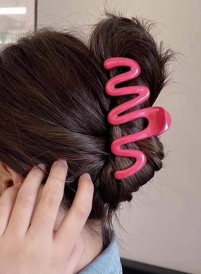 2 Pcs Elegant Hair Claw Clips – Distinctive Modern Colors - Image 1