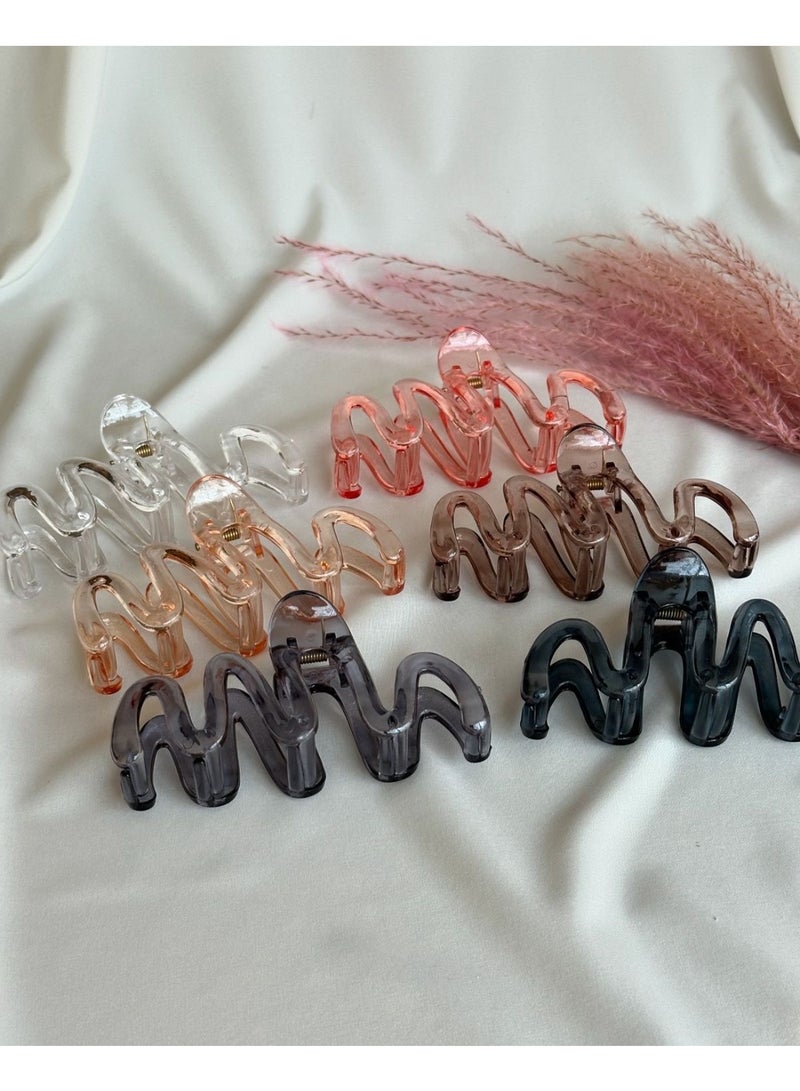 2 Pcs Elegant Hair Claw Clips – Distinctive Modern Colors - Image 3