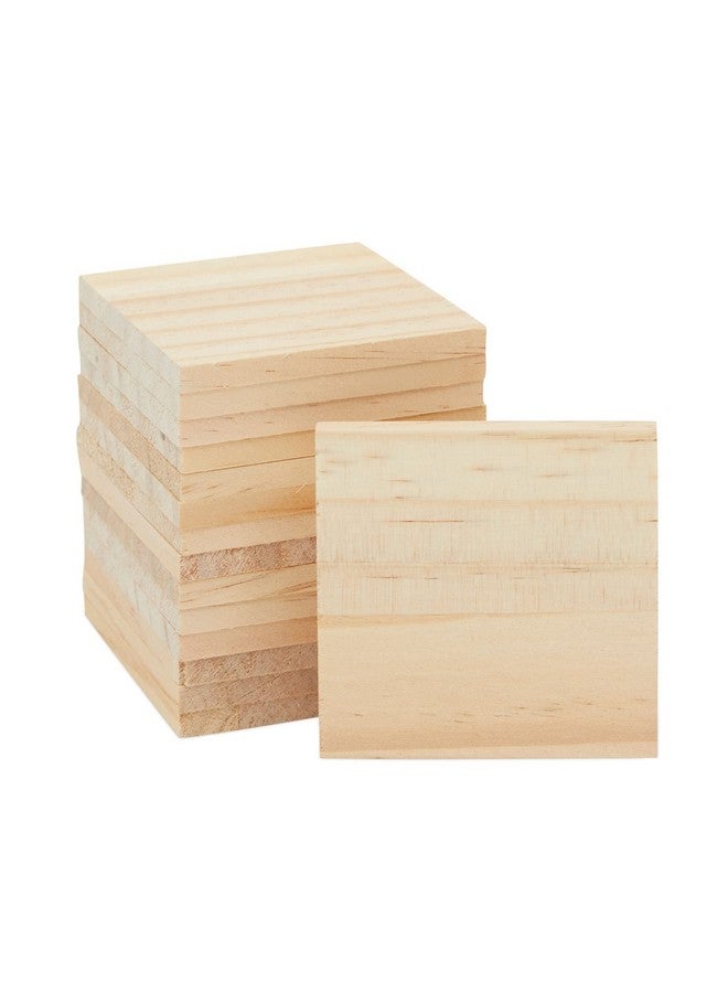 Bright Creations 15-Pack Unfinished 3X3 Wood Squares For Crafts, Blank Wood Wooden Tiles For Wood Burning, Diy Supplies, Coasters, Cutouts, Engraving - Image 1