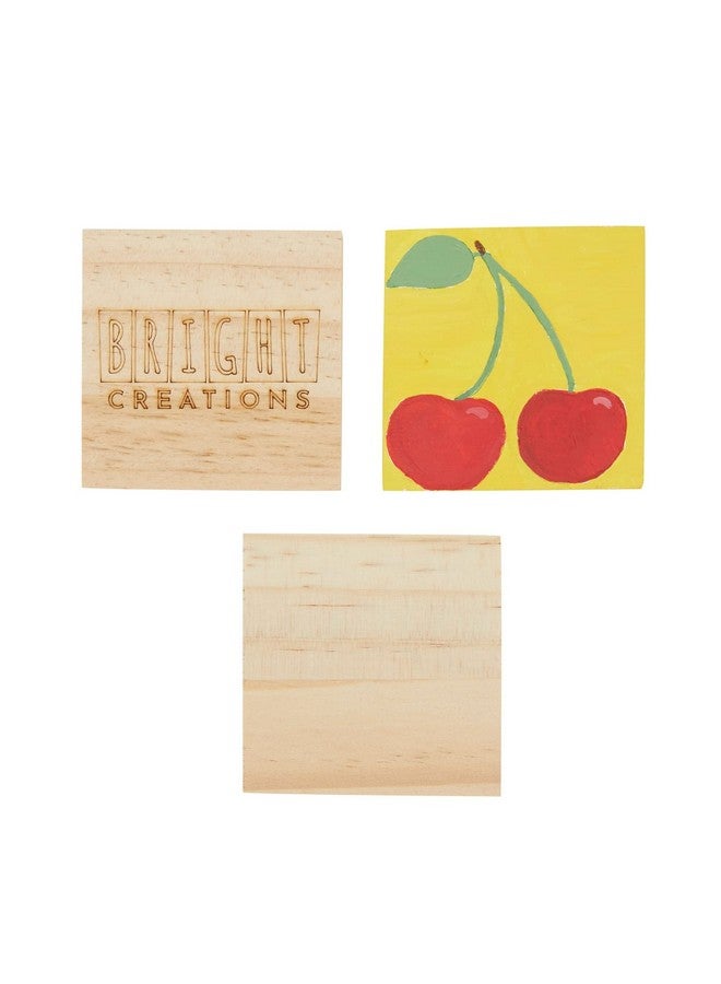 Bright Creations 15-Pack Unfinished 3X3 Wood Squares For Crafts, Blank Wood Wooden Tiles For Wood Burning, Diy Supplies, Coasters, Cutouts, Engraving - Image 4