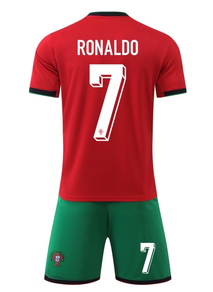 Generic 2425 Portugal Ronaldo No. 7 Football Jersey Kids Soccer Shirt Sportswear Set  - Image 5