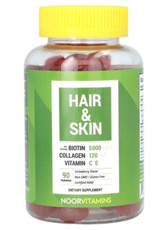 Hair & Skin Gummies Strawberry  90 Gummies