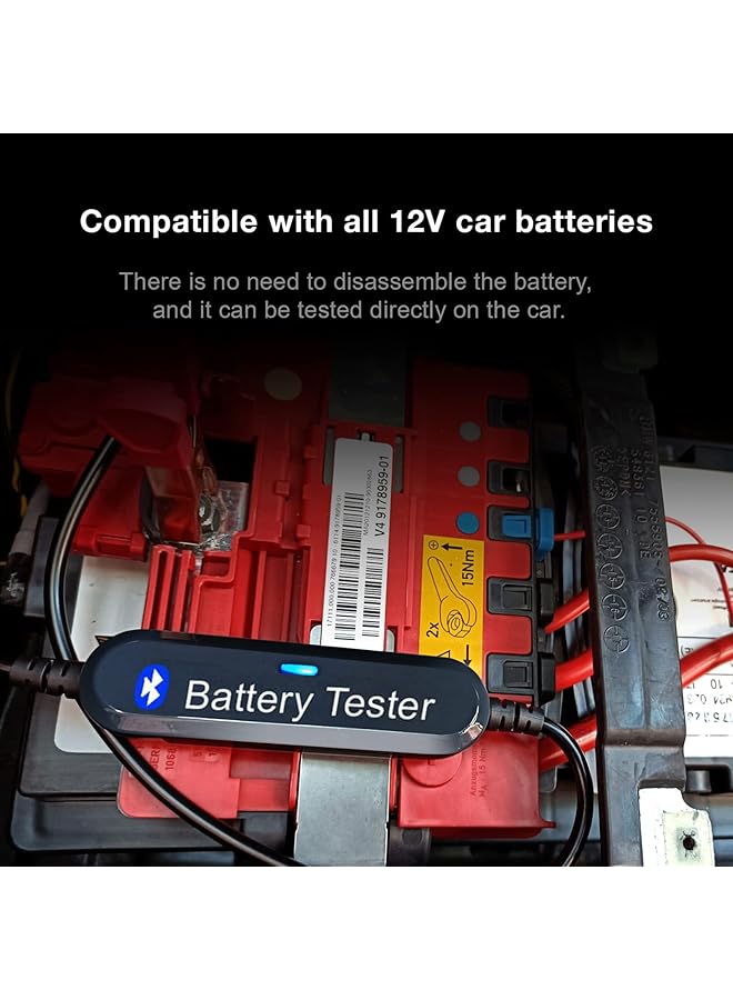 Excefore Lcd Circuit Tester, Car Battery Tester, 6V 12V Car Bt Battery Tester, Car Truck Vehicle Circuits Low Voltage Tester Probe, Battery Load Tester Internal Resistance Tester For Car Motorcycle Steamship - Image 4