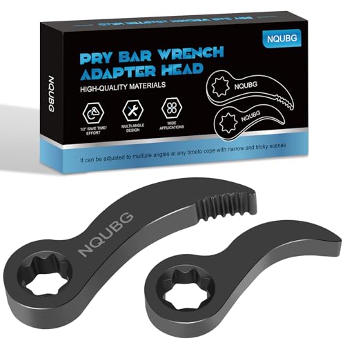 NQUBG Pry bar wrench adapterHalf Shaft Removal Car Repairing Tools Half Shaft Removal Tool High quality Crowbar Adapter2025 Upgraded version12pry bar wrench adaptor headRatchet pry bar attachment 2 - Image 1