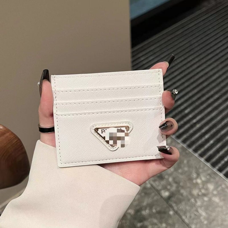 Applicable card holder card holder coin purse bank card bag bus card holder metal logo business card holder foreign trade White prayer 