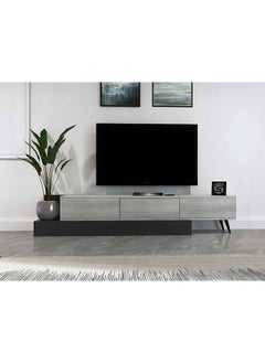 Stylish Home White and gray TV table cabinet - TV55  40x320x40 cm  - Image 5