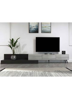 Stylish Home White and gray TV table cabinet - TV55  40x320x40 cm  - Image 4