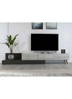 Stylish Home White and gray TV table cabinet - TV55  40x320x40 cm  - Image 2