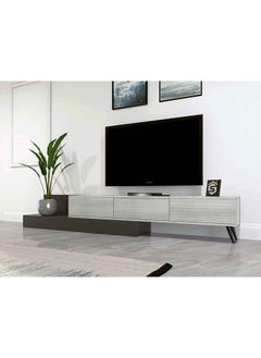 Stylish Home White and gray TV table cabinet - TV55  40x320x40 cm  - Image 3