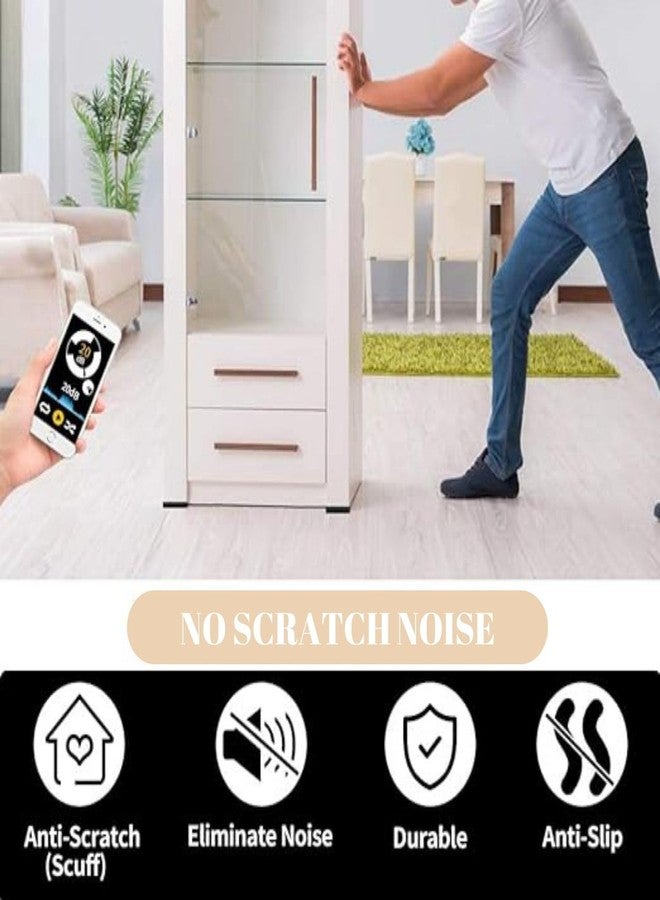 ULTRINA 32 Pcs Self Adhesive Black Square Furniture Pads Kit |Non Slip Anti Skid Floor Protector Furniture Pads Sofa Bed, Dining Table,Dining Chairs Balance Pad Noise Insulation Pad (32, Square) - Image 5
