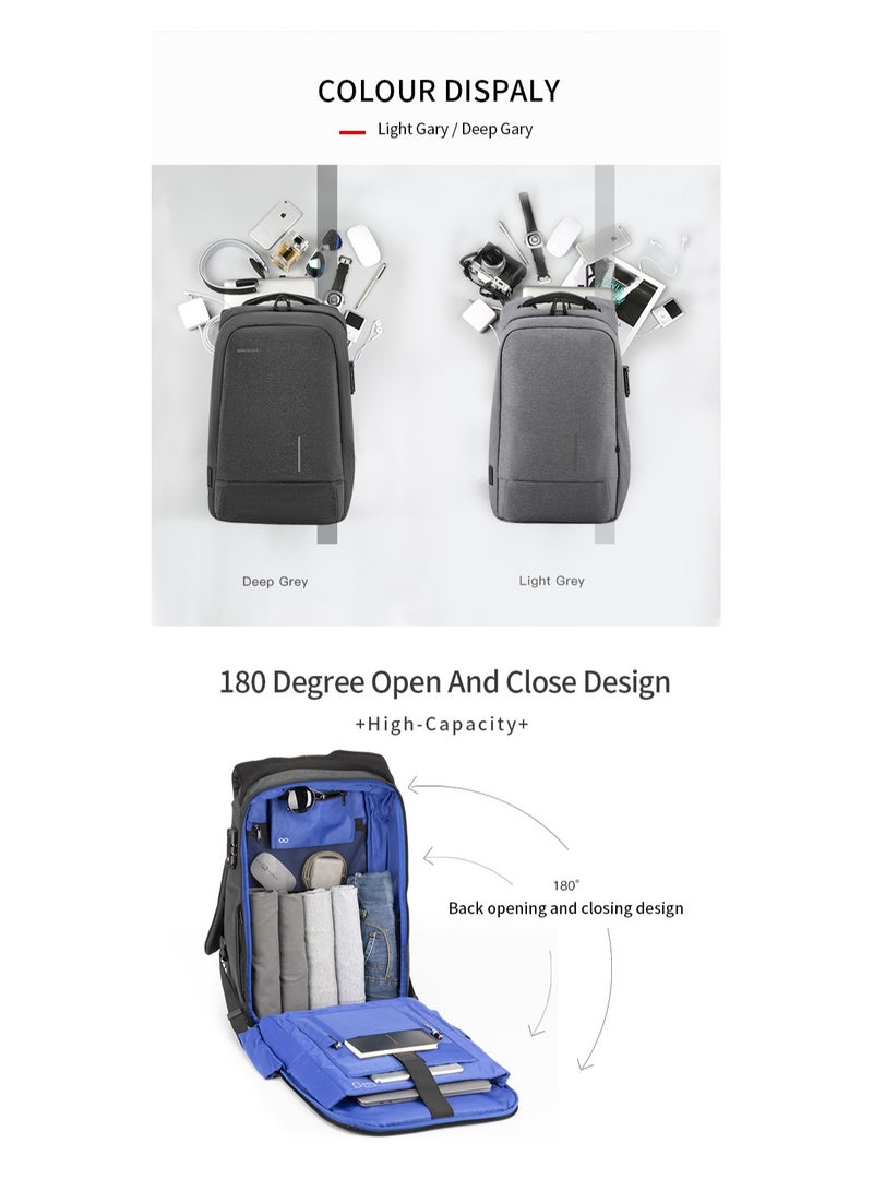 كينغسونز حقيبة ظهر KINGSONS KS-3149 للاب توب للطلاب الجامعيين مضادة للسرقة ومنفذ USB مقاس 15.6 بوصة - Image 4
