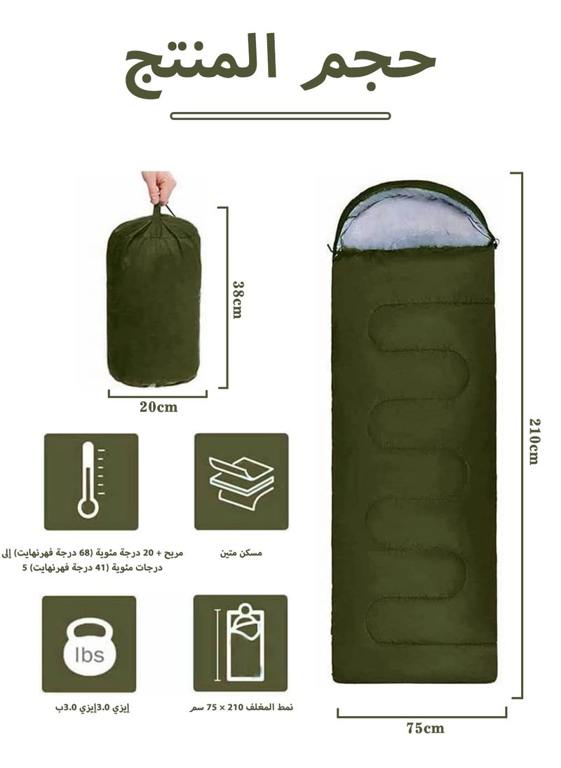LEOKOR Sleeping Bag - Lightweight and Waterproof Camping Sleeping Bag,for Adults and Kids with Compression Sack,Backpacking Sleeping Bag for Outdoor Camping,Hiking and Traveling  - Image 2