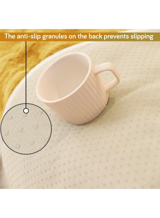 HOKIPO Set of 2 Sofa Armrest Cover, Luxury Faux Rabbit Fur, Honey Yellow (AR-5149-S-YLW*2) - Image 4