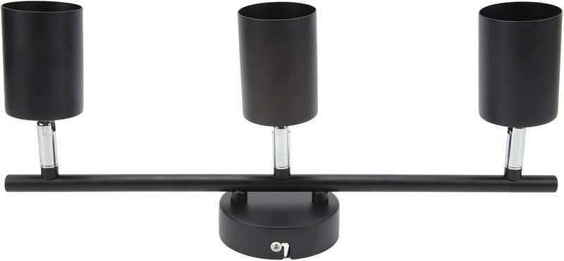 Zudoo Led Track Light Kit, 3 Heads Track Lighting Kit, GU10 Socket Flexibly Rotatable Light Heads, Ceiling Spot Lights Fixture for Exhibition, Hallway, Dining Room, Bedroom, Matte Black - Image 4