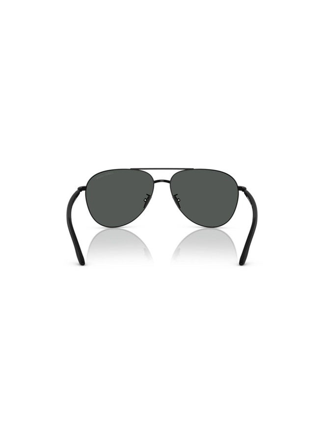 GIORGIO ARMANI Man PILOT  SUNGLASSES- AR 6162 - lense size:58mm - MATTE BLACK - Image 4