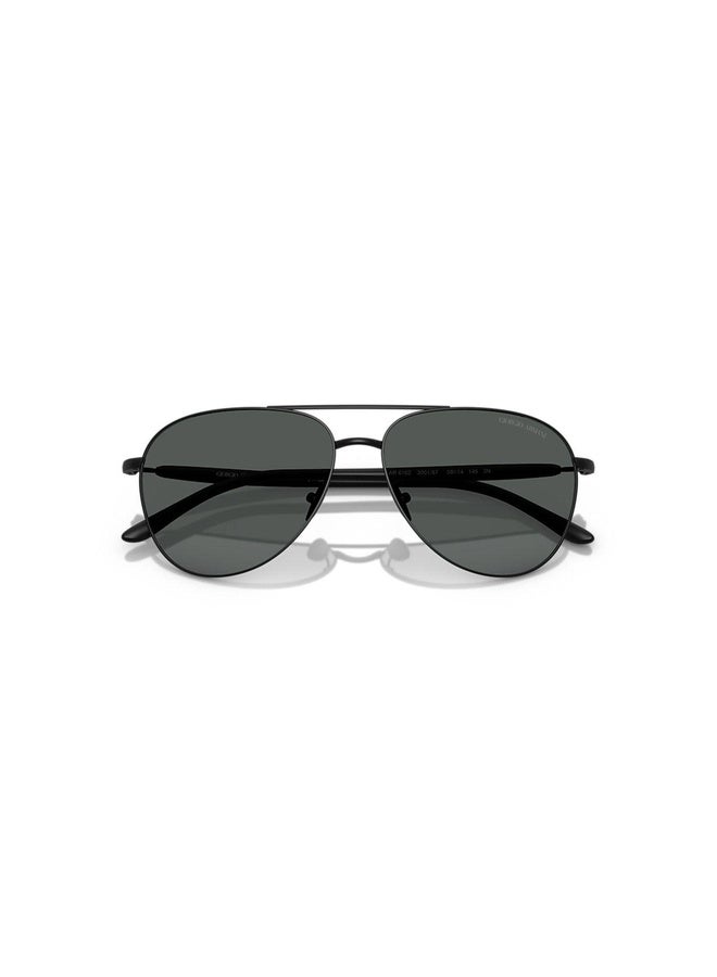 GIORGIO ARMANI Man PILOT  SUNGLASSES- AR 6162 - lense size:58mm - MATTE BLACK - Image 5