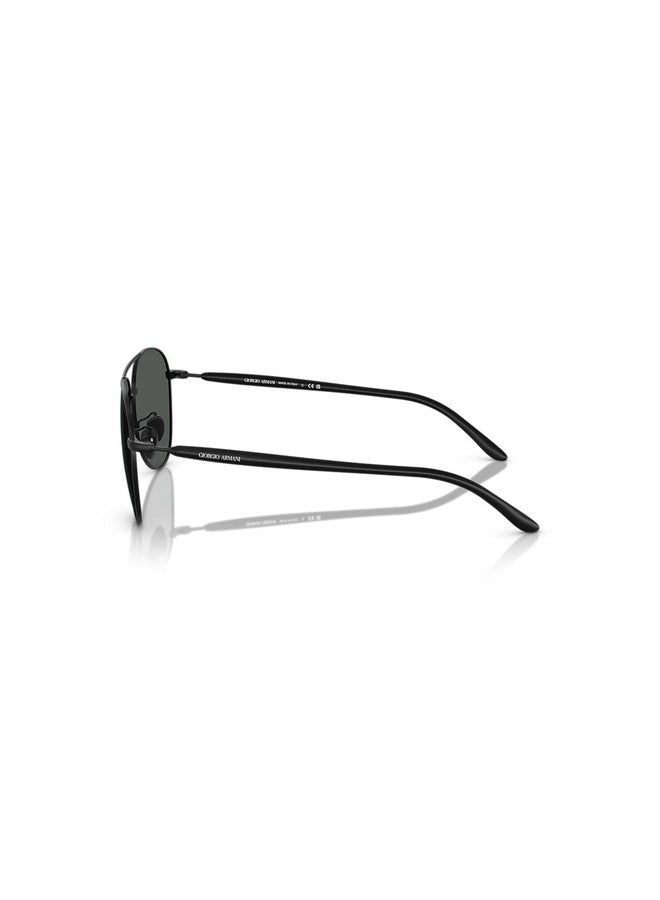 GIORGIO ARMANI Man PILOT  SUNGLASSES- AR 6162 - lense size:58mm - MATTE BLACK - Image 3