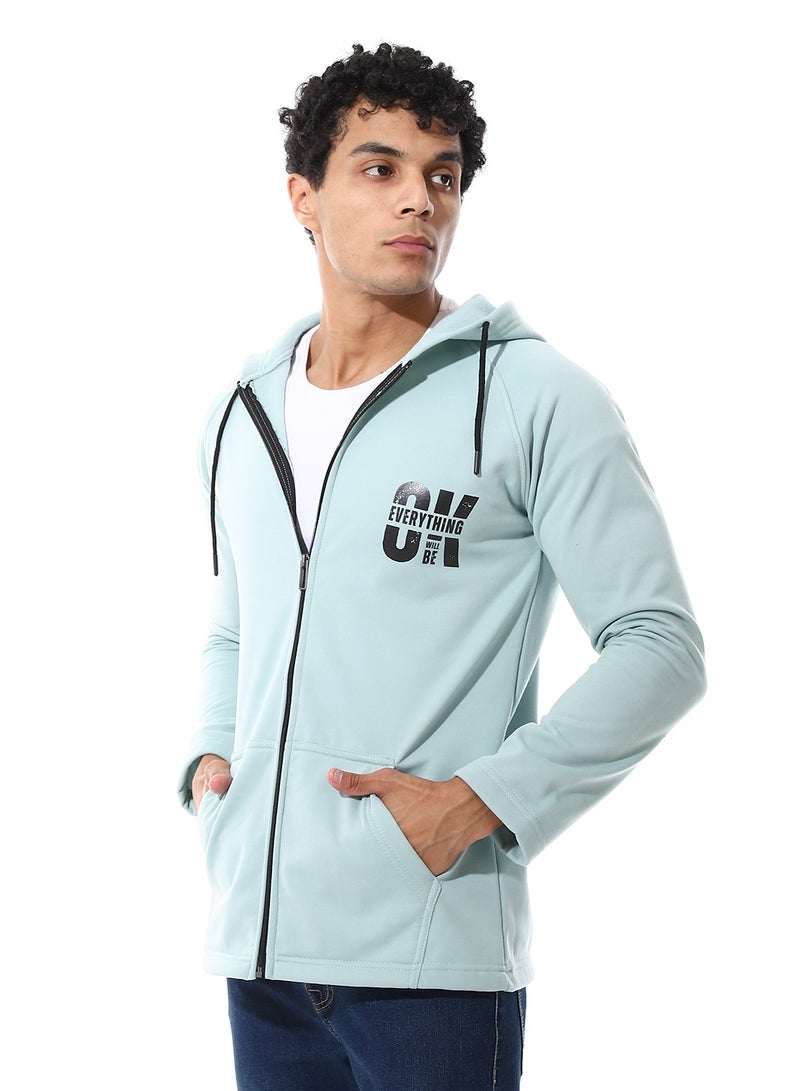 سيزار هود رجالي مزود بغطاءللرأس وسوستة في المنتصف - Image 4