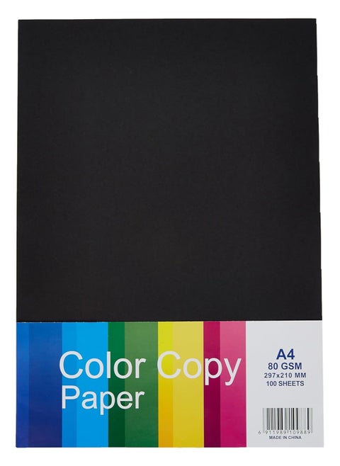 Daily Needs A4 Paper Black, 100 Sheets, 80 GSM