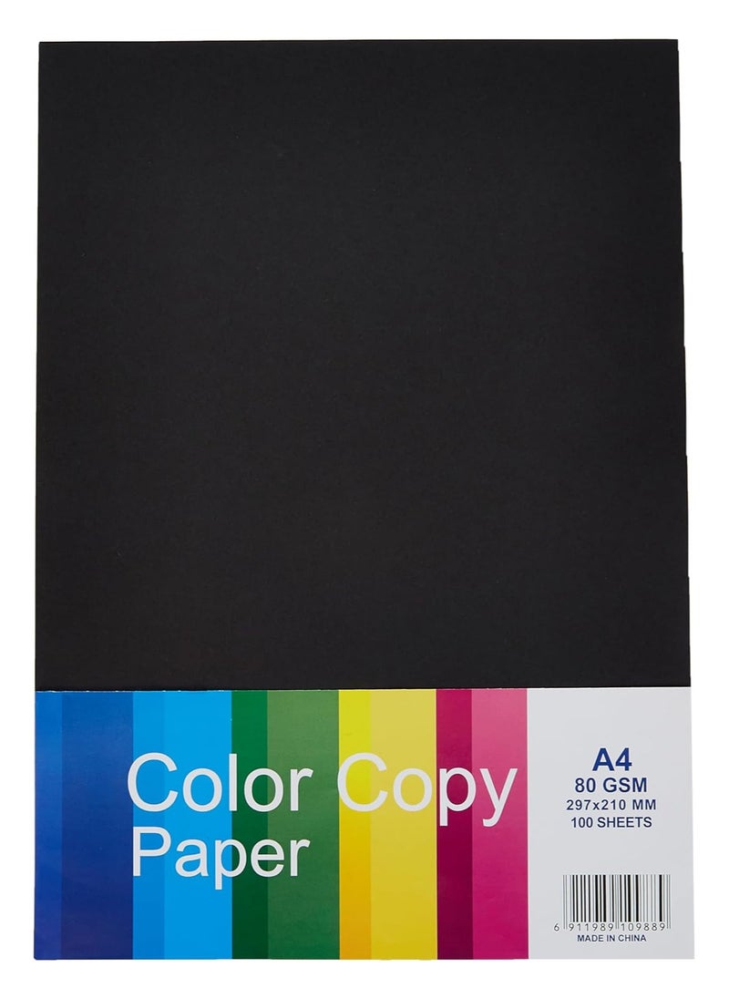 Generic Daily Needs A4 Paper Black, 100 Sheets, 80 GSM  - Image 1
