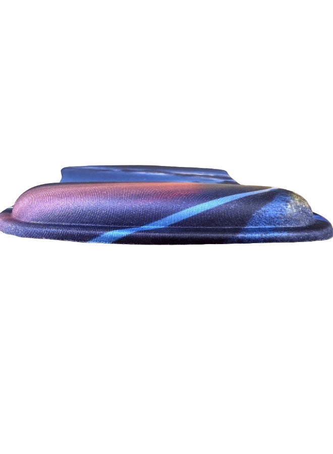 lizimandu Blue Forest Ergonomic Mouse Pad with Gel Wrist Rest – Comfortable Support for Smooth Control & Wrist Pain Relief - Image 2