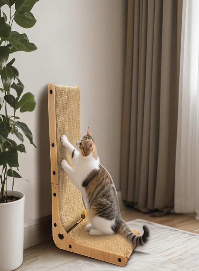 Graceware L Shape Cat Scratcher with Ball Toy,23.6 Inch Cat Scratchers for Indoor Cats,Cat Scratching Board Furniture Protector,Cat Scratching Post - Image 5