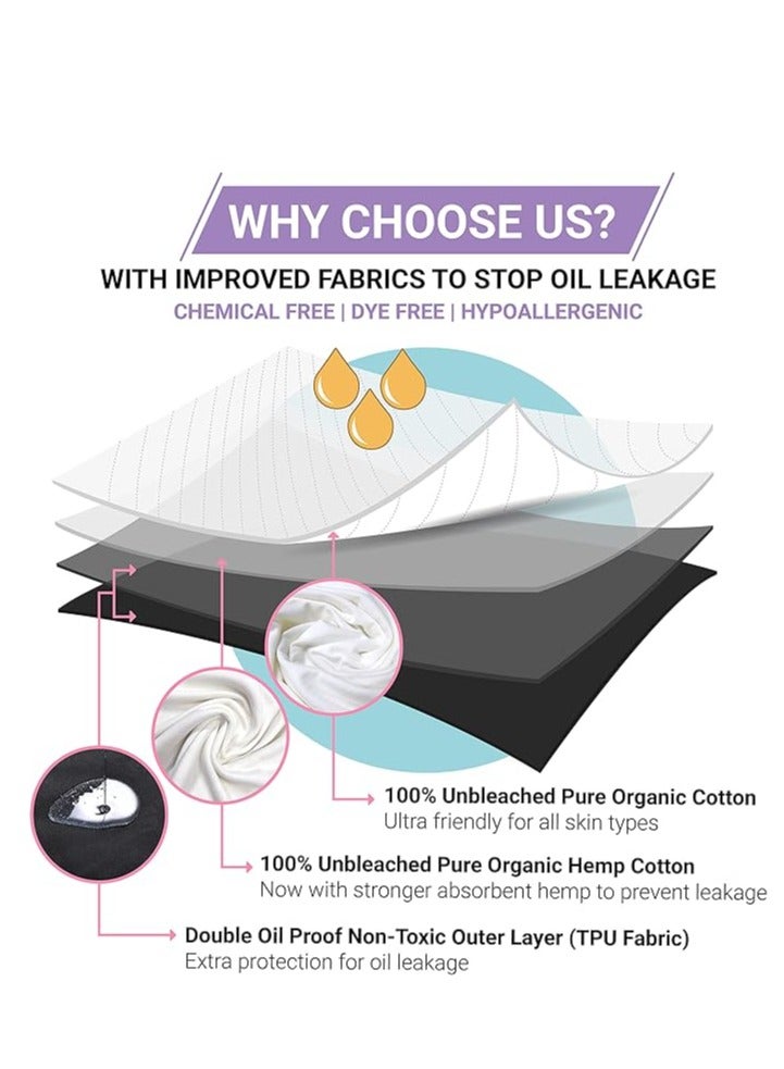 general 4 Layer Castor Oil Pack Wrap with Absorbent Natural Material - Reusable Machine Washable Castor Oil Pack Kit - Castor Oil Pack Compression Strap Adjustable Elastic Band - Image 2