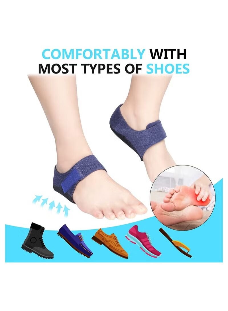 زوج واحد من واقيات الكعب يدعم آلام الكعب والتهاب اللفافة الأخمصية وسائد من الجل للكعب - Image 5