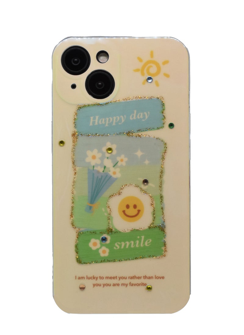 Houmt iPhone 14 Plus Case Cute Girls Women descent Laser Bling Glitter Soft Silicone Bumper Protective Phone Cover  - Image 1