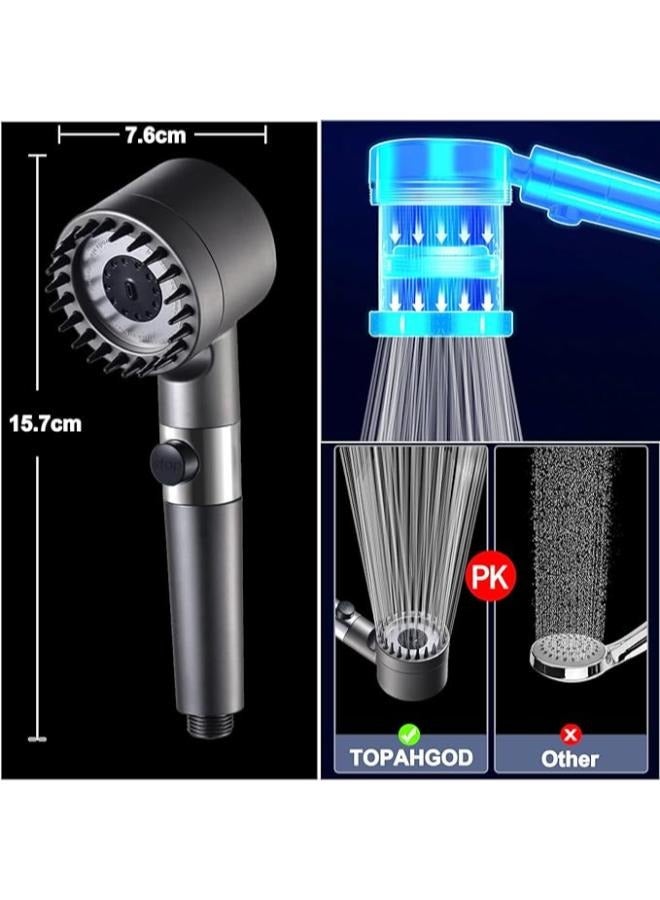 Executive LLC Shower Filter Shower Head - High Pressure Bathroom Accessories Set to Remove Chlorine and Impurities Massages Scalp to Anti Hairfall and Dry Skin with Shower Hose and Shower Holder (3 Modes) - Image 5