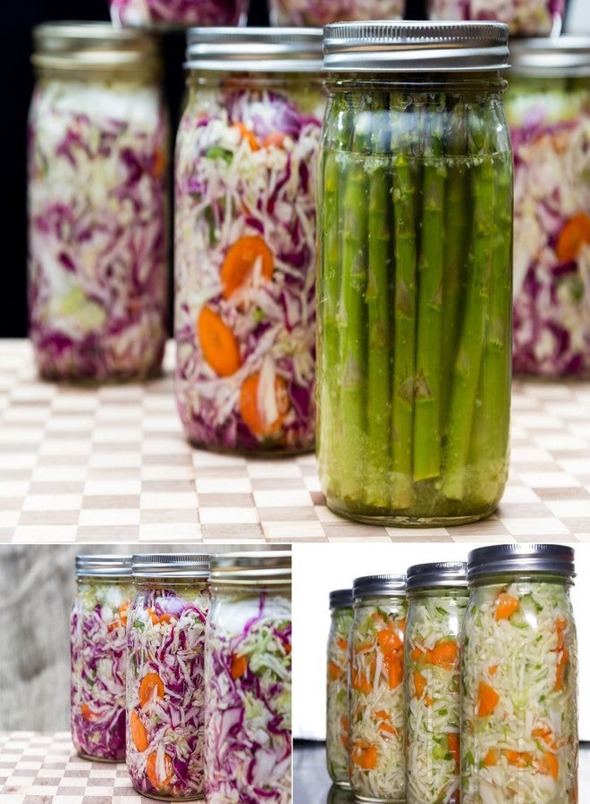 STARSIDE Mason Jars 32oz 4-Pack with Wide Mouth Airtight Lids - Image 4