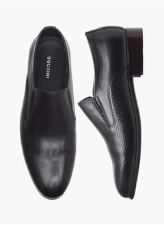 DUCHINI Men's Textured Slip-On Loafers  - Image 1