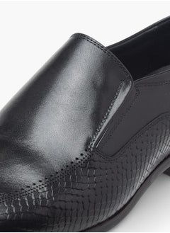 DUCHINI Men's Textured Slip-On Loafers  - Image 4