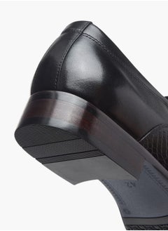DUCHINI Men's Textured Slip-On Loafers  - Image 5
