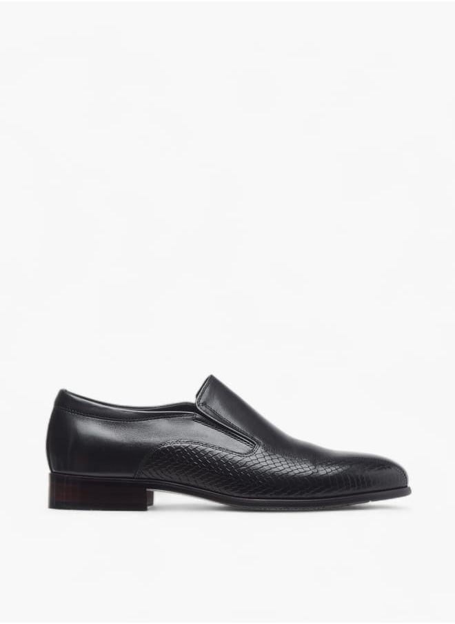 DUCHINI Men's Textured Slip-On Loafers  - Image 3