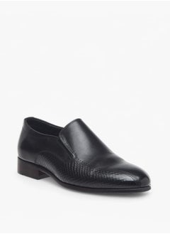 DUCHINI Men's Textured Slip-On Loafers  - Image 2