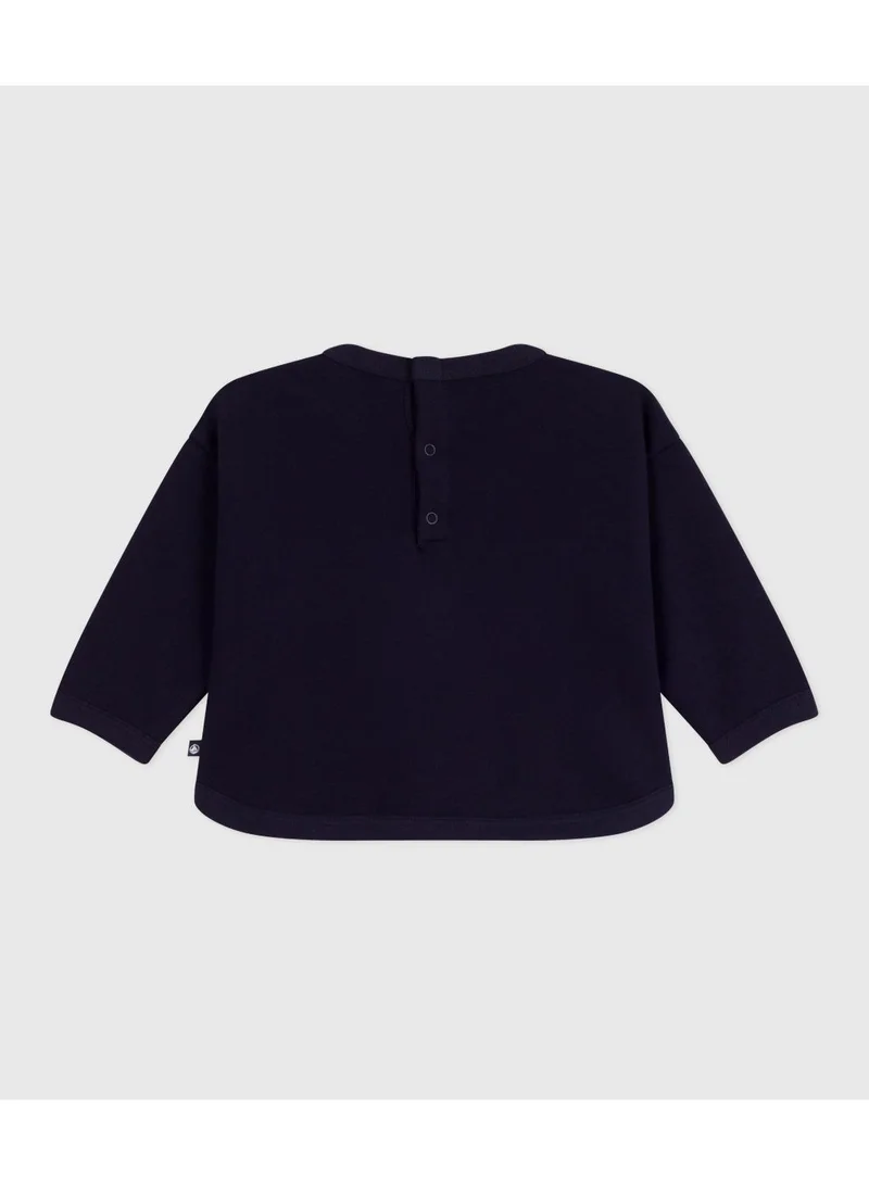 Petit Bateau Babies' elephant patterned cotton sweatshirt